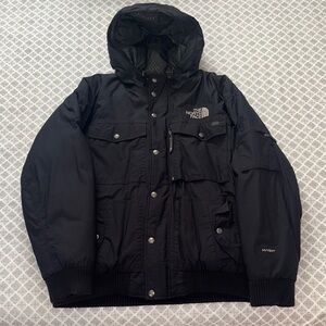 The North Face HyVent Gotham Pocket Outdoor Goose Puffer Down Jacket.
